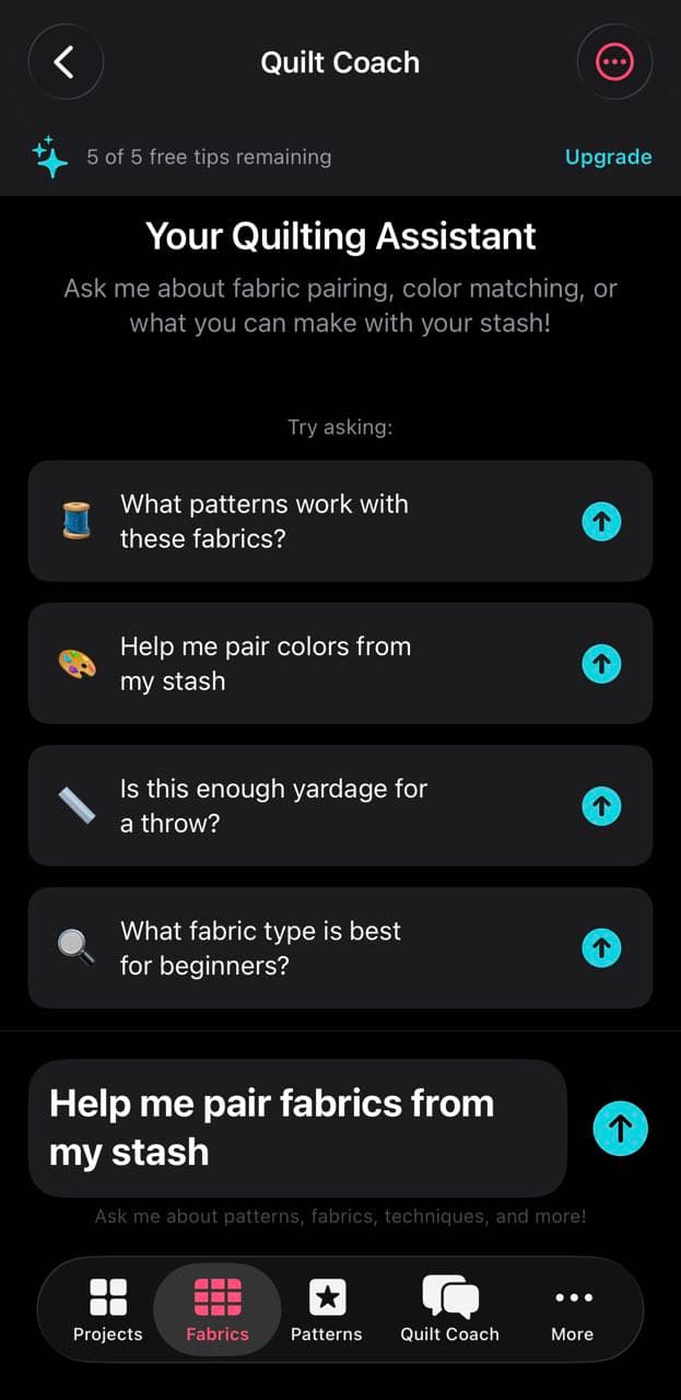 Quilt Coach screenshot
